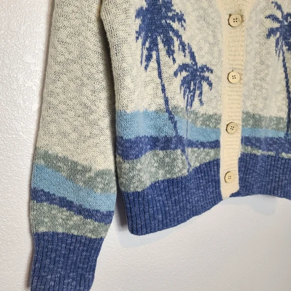 FAHERTY Island Time Coastal Organic Cotton Cardigan NWT Size Small - Picture 9 of 11